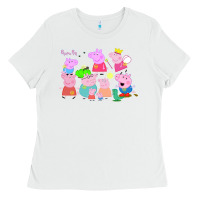White Peppa Pig Ladies Tee - artisFamous