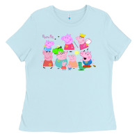Baby Blue Peppa Pig Ladies Tee - artisFamous