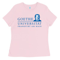 Bubblegum Pink Goethe University Frankfurt Am Main Ladies Tee - artisFamous
