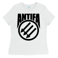 White anti blue check action Ladies Tee - artisFamous