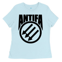 Baby Blue anti blue check action Ladies Tee - artisFamous