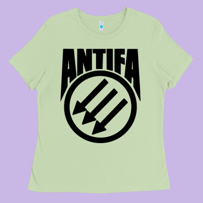 Anti Blue Check Action Ladies Tee Designed By Artisfamous