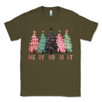 Army Green merry and bright Classic Tee - CowGirlArtShop