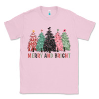 Bubblegum Pink merry and bright Classic Tee - CowGirlArtShop