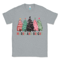Heather Grey merry and bright Classic Tee - CowGirlArtShop