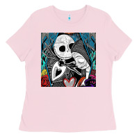 Bubblegum Pink the nightmare before christmas 2 Ladies Tee - artisFamous