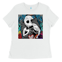 White the nightmare before christmas 2 Ladies Tee - artisFamous