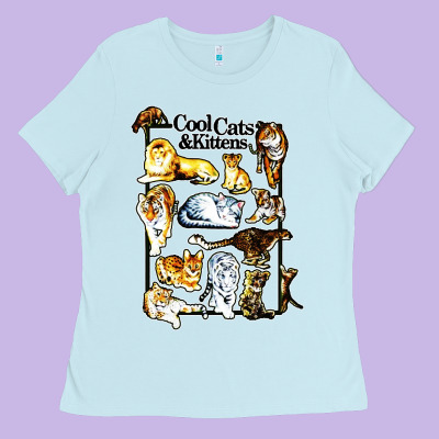 Cool Cats And Kittens Ladies Tee Designed By Artisfamous