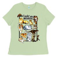 Matcha cool cats and kittens Ladies Tee - artisFamous