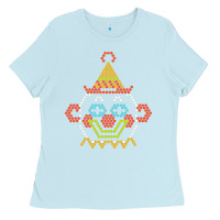 Baby Blue lite brite Ladies Tee - artisFamous