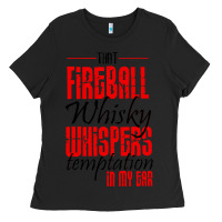 Black fireball whisky whispers Ladies Tee - artisFamous