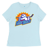 Baby Blue solar bears Ladies Tee - artisFamous