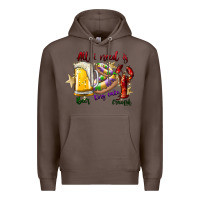 Coffee all i need is beer king cake crawfish Premium Hoodie - SublimationCraftShop