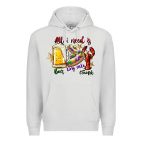 Dove Grey all i need is beer king cake crawfish Premium Hoodie - SublimationCraftShop