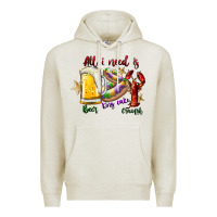 Oatmeal Heather all i need is beer king cake crawfish Premium Hoodie - SublimationCraftShop