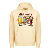 Pina Colada all i need is beer king cake crawfish Premium Hoodie - SublimationCraftShop