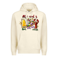 Sandshell all i need is beer king cake crawfish Premium Hoodie - SublimationCraftShop