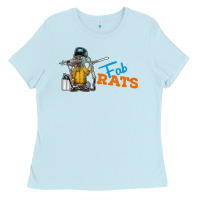 Baby Blue fabrats Ladies Tee - artisFamous