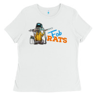 White fabrats Ladies Tee - artisFamous