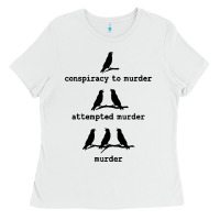 White attempted murder cute Ladies Tee - artisFamous