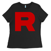 Black r is team rocket Ladies Tee - artisFamous