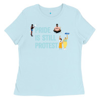 Baby Blue pride is still protest Ladies Tee - artisFamous