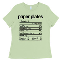 Matcha paper plates nutrition facts funny thanksgiving christmas Ladies Tee - artisFamous