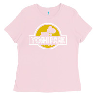Bubblegum Pink yoshi park Ladies Tee - artisFamous
