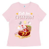 Bubblegum Pink cats for everybody cat christmas ugly christmas sweatshirt Ladies Tee - artisFamous