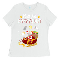 White cats for everybody cat christmas ugly christmas sweatshirt Ladies Tee - artisFamous