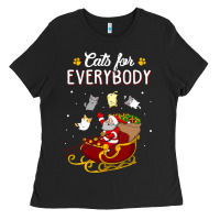 Black cats for everybody cat christmas ugly christmas sweatshirt Ladies Tee - artisFamous