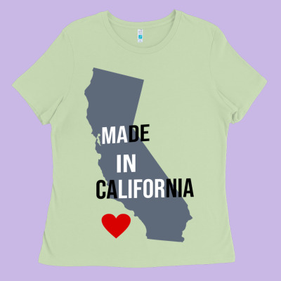 Made In California Ladies Tee Designed By Artisfamous