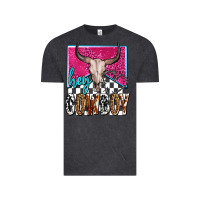 Vintage Black western hey cowboy Vintage Tee - OliviaCreatesArt