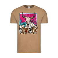 Vintage Coffee western hey cowboy Vintage Tee - OliviaCreatesArt