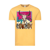 Vintage Mustard western hey cowboy Vintage Tee - OliviaCreatesArt