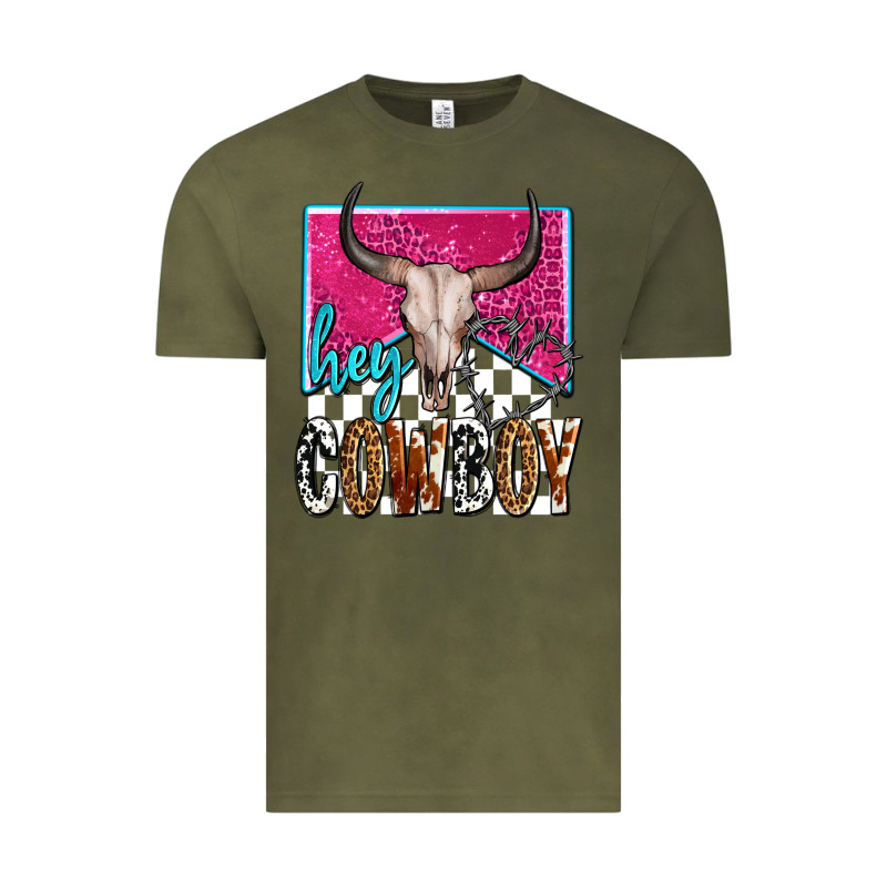 Western Hey Cowboy Vintage Tee by OliviaCreatesArt | Teevron