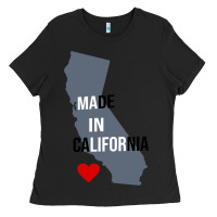 Black made in california Ladies Tee - artisFamous
