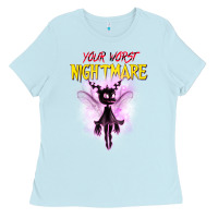 Baby Blue Your Worst Nightmare Ladies Tee - artisFamous