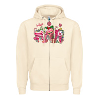 Sandshell pink christmas teeth Zipper Hoodie - AdoDesignShop