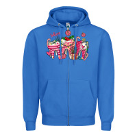 True Royal pink christmas teeth Zipper Hoodie - AdoDesignShop