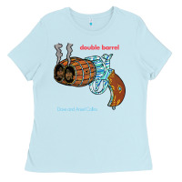 Baby Blue Double Barrel Ladies Tee - artisFamous