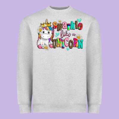 Sparkle Like A Unicorn Heavyweight Sweatshirt Designed By Adodesignshop