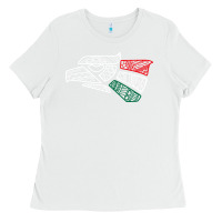 White mexico flag Ladies Tee - artisFamous