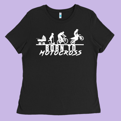 Motocross Motocicleta Evolución Offroad Ladies Tee Designed By Artisfamous