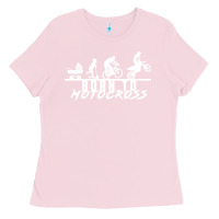 Bubblegum Pink motocross motocicleta evolución offroad Ladies Tee - artisFamous