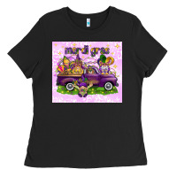 Mardi Gras With Gnomies Tumbler Ladies Tee | Teevron