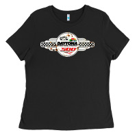 Black daytona speedway Ladies Tee - artisFamous