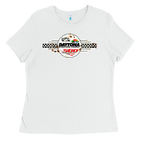 White daytona speedway Ladies Tee - artisFamous