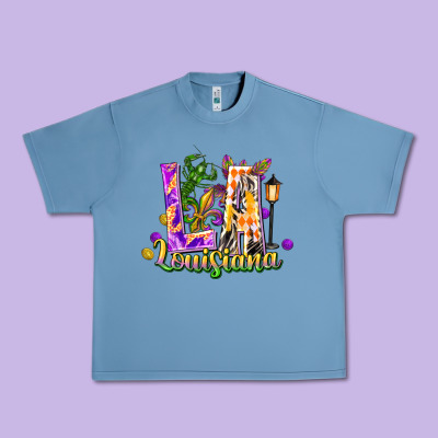 Louisiana La Mardi Gras Urban Heavy Tee Designed By Fadigitalartstudio