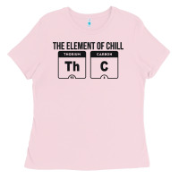 Bubblegum Pink mens the element of chill thc marijuana joke black Ladies Tee - artisFamous